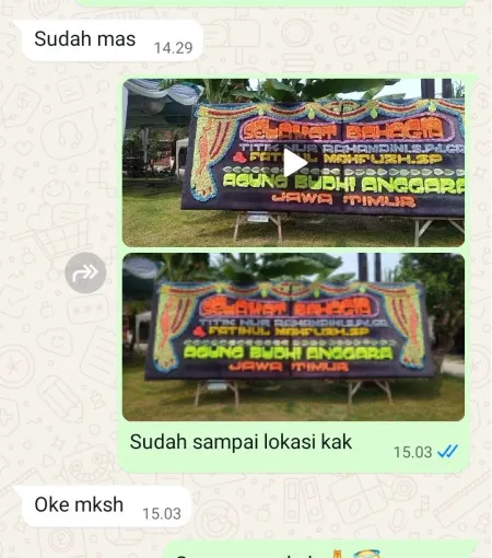 Pengiriman Papan Bunga Garden Party Depok