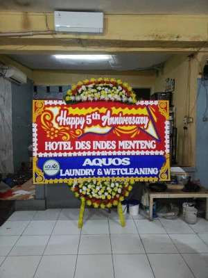 Papan Bunga di Garden Party Depok