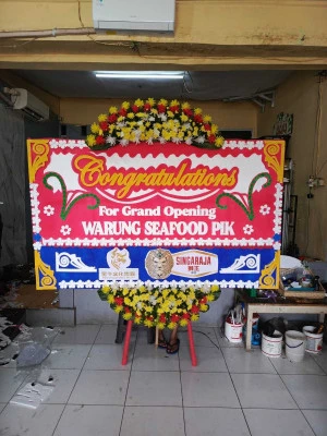 Papan Bunga di Garden Party Depok